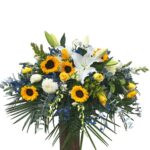 Blue Touch Casket Spray